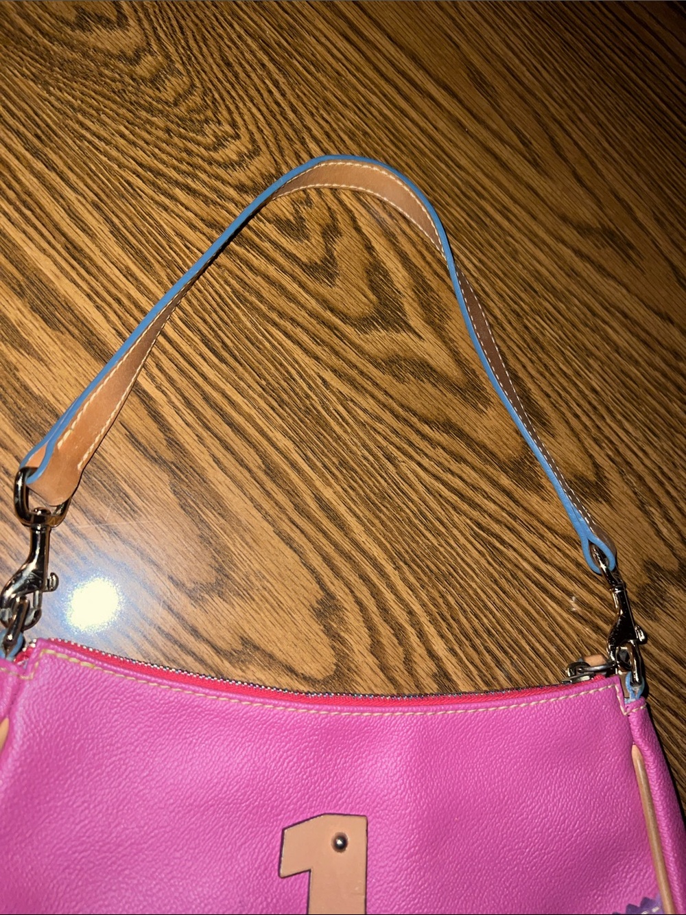 Dooney and Bourke Lindsay Lohan charm Y2K Leather Bag Vintage - Picture 7 of 9